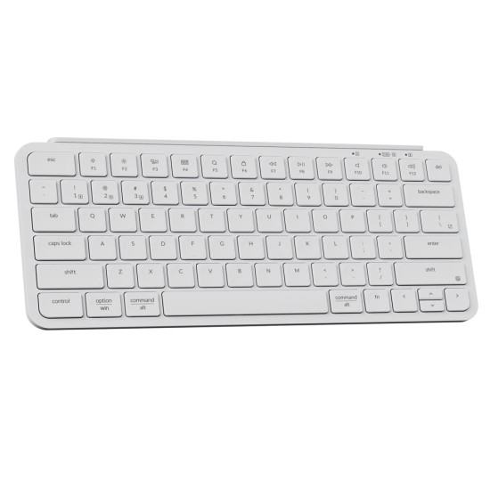 KEYCHRON B1 PRO ULTRA-SLIM ZMK 2.4GHZ BLUETOOTH WIRED 1200-HOUR BATTERY WIRELESS ARABIC LAYOUT KEYBOARD - WHITE