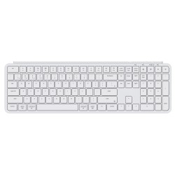 KEYCHRON B6 PRO ULTRA-SLIM 1200-HOUR BATTERY 1000HZ POLLING FULL-SIZE WIRELESS ARABIC LAYOUT KEYBOARD - IVORY WHITE