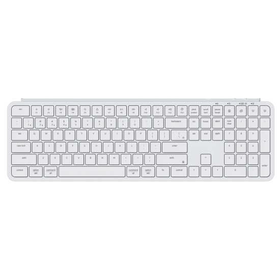 KEYCHRON B6 PRO ULTRA-SLIM 1200-HOUR BATTERY 1000HZ POLLING FULL-SIZE WIRELESS ARABIC LAYOUT KEYBOARD - IVORY WHITE