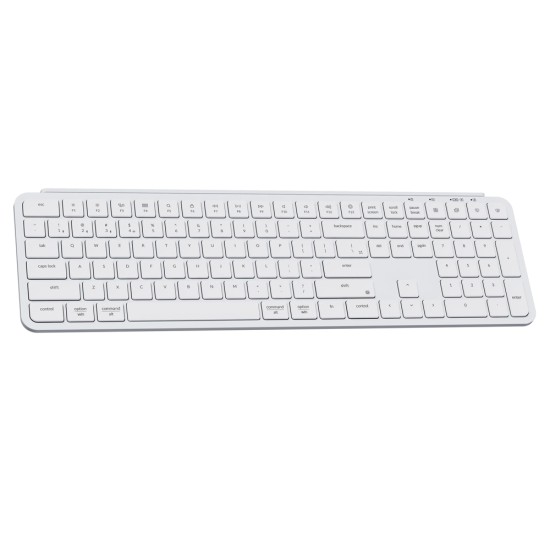 KEYCHRON B6 PRO ULTRA-SLIM 1200-HOUR BATTERY 1000HZ POLLING FULL-SIZE WIRELESS ARABIC LAYOUT KEYBOARD - IVORY WHITE