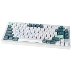 KEYCHRON Q1 HE QMK RAPID TRIGGER 75% LAYOUT MAGNETIC SWITCHES 1000HZ POLLING WIRELESS CUSTOM MECHANICAL KEYBOARD - SHELL WHITE