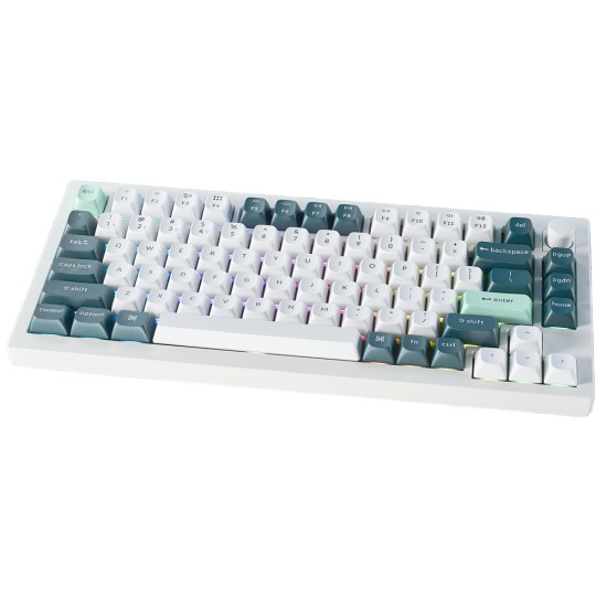 KEYCHRON Q1 HE QMK RAPID TRIGGER 75% LAYOUT MAGNETIC SWITCHES 1000HZ POLLING WIRELESS CUSTOM MECHANICAL KEYBOARD - SHELL WHITE