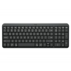 LOGITECH K250 BLUETOOTH WITH NUMPAD COMPACT QUICK CONNECTION SPILL RESISTANT RECYCLED PLASTIC ARA DURABLE FIT WIRELESS KEYBOARD - GRAPHITE