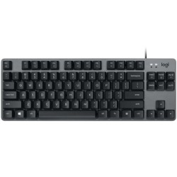 LOGITECH K835 TKL CORDED ALUMINUM MECHANICAL KEYBOARD - GRAPHITE LINEAR RED SWITCH