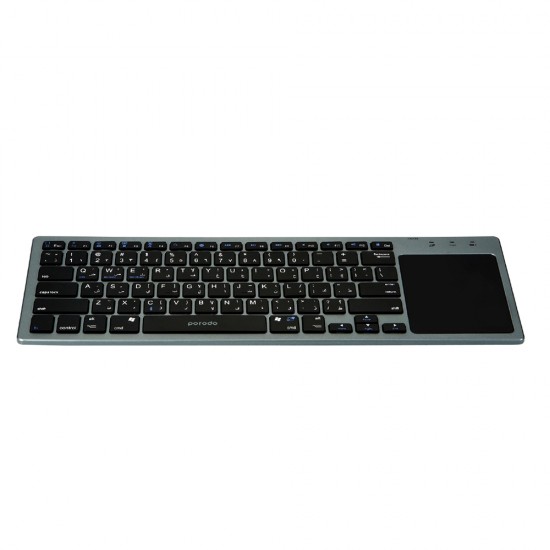 PORODO ULTRA SLIM 78 KEYS WIRELESS KEYBOARD WITH TOUCH PAD MOUSE - GREY 