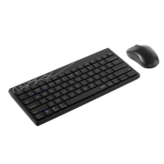 RAPOO 8000GT MULTI-MODE SILENT 1300 DPI BLUETOOTH/ WIRELESS KEYBOARD MOUSE COMBO FOR WINDOWS AND MAC 