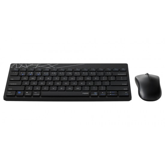 RAPOO 8000GT MULTI-MODE SILENT 1300 DPI BLUETOOTH/ WIRELESS KEYBOARD MOUSE COMBO FOR WINDOWS AND MAC 