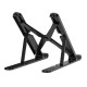 WIWU ZM-902 ERGONOMIC STAND WITH ADJUSTABLE ANGLES & ANTI-SLIP SILICONE PADS FOLDABLE LAPTOP STAND - BLACK