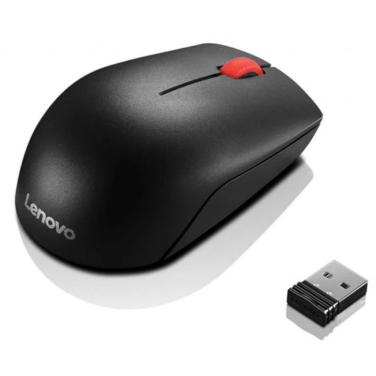 LENOVO M120PRO ESSENTIAL AMBIDEXTROUS DESIGN COMPACT 2.4GHZ WITH 1000DPI OPTICAL SENSOR WIRELESS MOUSE – BLACK