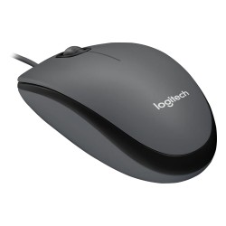 LOGITECH M90 1000 DPI OPTICAL TRACKING, AMBIDEXTROUS PC/MAC/LAPTOP WIRED MOUSE - GREY