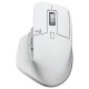 LOGITECH MX MASTER 3S ERGONOMIC, 8K DPI, SCROLLS ON GLASS, SILENT CLICKS, USB-C, BLUETOOTH, WINDOWS, LINUX, CHROME, FREE ADOBE CREATIVE CLOUD SUBSCRIPTION WIRELESS MOUSE - LIGHT GRAY