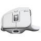 LOGITECH MX MASTER 3S ERGONOMIC, 8K DPI, SCROLLS ON GLASS, SILENT CLICKS, USB-C, BLUETOOTH, WINDOWS, LINUX, CHROME, FREE ADOBE CREATIVE CLOUD SUBSCRIPTION WIRELESS MOUSE - LIGHT GRAY