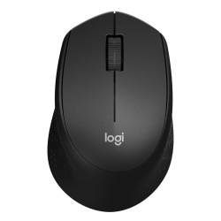 LOGITECH M330 PLUS SILENT FULL SIZE 1000 DPI OPTICAL TRACKING 2.4GHZ WIRELESS SILENTTOUCH TECHNOLOGY ERGONOMIC LIGHTWEIGHT MOUSE – BLACK