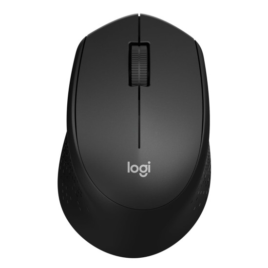 LOGITECH M330 PLUS SILENT FULL SIZE 1000 DPI OPTICAL TRACKING 2.4GHZ WIRELESS SILENTTOUCH TECHNOLOGY ERGONOMIC LIGHTWEIGHT MOUSE – BLACK