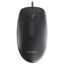 MEETION M100 SILENT OPTICAL 1200 DPI ERGONOMIC PLUG AND PLAY USB WIRED OFFICE MOUSE – BLACK