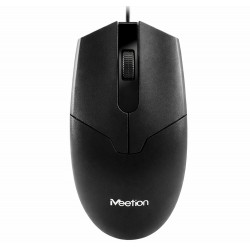 MEETION M360 HIGH-PRECISION OPTICAL SYMMETRICAL ERGONOMIC PLUG AND PLAY USB WIRED OFFICE MOUSE – BLACK