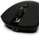 PORODO 3 IN 1 UP TO 1600 DPI 5.0 BLUETOOTH/ 2.4GHZ WIRELESS MOUSE - BLACK 