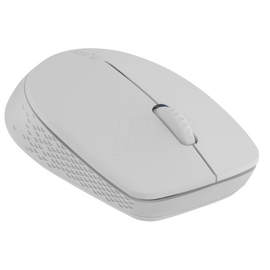 RAPOO M100G SILENT SWITCH 1300 DPI MULTI-MODE BLUETOOTH/ WIRELESS OPTICAL MOUSE - LIGHT GREY 