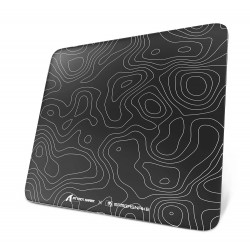ATTACK SHARK CM05 TEMPERED GLASS 450X400MM 5MM THICKNESS NANO MICRO ETCHED SURFACE NON-SLIP PU LEATHER BOTTOM GAMING MOUSE PAD - BLACK