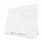 ATTACK SHARK CM05 TEMPERED GLASS 450X400MM 5MM THICKNESS NANO MICRO ETCHED SURFACE NON-SLIP PU LEATHER BOTTOM GAMING MOUSE PAD - WHITE