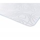 ATTACK SHARK CM05 TEMPERED GLASS 450X400MM 5MM THICKNESS NANO MICRO ETCHED SURFACE NON-SLIP PU LEATHER BOTTOM GAMING MOUSE PAD - WHITE