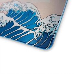 FANTECH ATO MP90S KUJIRA NAMI LARGE DESKMAT ESPORTS WATERPROOF SURFACE 900X400X4MM ANTI-SLIP BASE GAMING MOUSE PAD - BEIGE