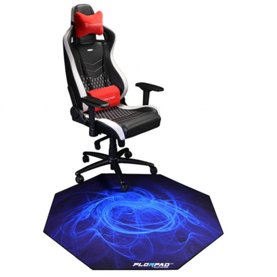 FLORPAD ARCTIC GAMING OFFICE CHAIR MAT LIQUID RESISTANT AND NOISE CANCELLING WITH SMOOTH SURFACE