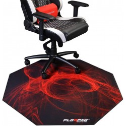 FLORPAD FURY GAMING OFFICE CHAIR MAT LIQUID RESISTANT AND NOISE CANCELLING WITH SMOOTH SURFACE