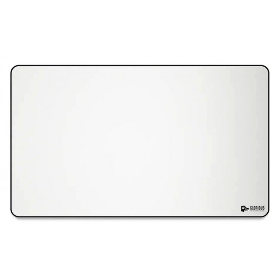 GLORIOUS TCG PLAYMAT XL EXTENDED MOUSE PAD SMOOTH CLOTH SURFACE AND ANTI-SLIP RUBBER BASE - WHITE (36X61CM)