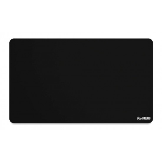 GLORIOUS XL EXTENDED MOUSE PAD LOW FRICTION CLOTH SURFACE AND ANTI-SLIP RUBBER BASE - BLACK (36X61CM)