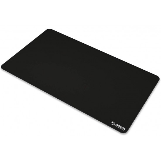 GLORIOUS XL EXTENDED MOUSE PAD LOW FRICTION CLOTH SURFACE AND ANTI-SLIP RUBBER BASE - BLACK (36X61CM)
