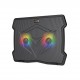 MEETION CP2020 GAMING COOLING PAD QUIET ADJUSTABLE RGB WITH DUAL FANS FOR LAPTOP