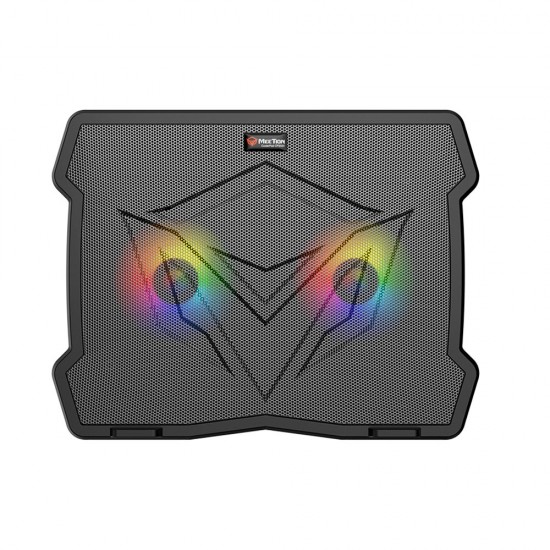 MEETION CP2020 GAMING COOLING PAD QUIET ADJUSTABLE RGB WITH DUAL FANS FOR LAPTOP
