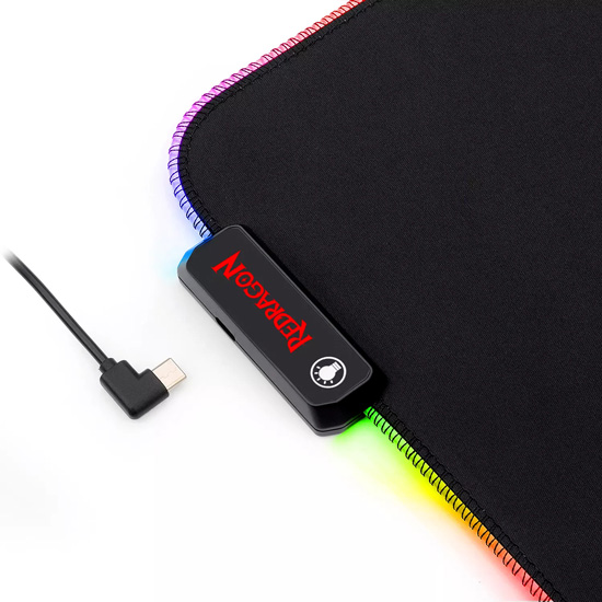 REDRAGON PLUTO P026 RGB (33*26*3MM) GAMING MOUSE PAD SOFT MATT WITH NONSLIP BASE