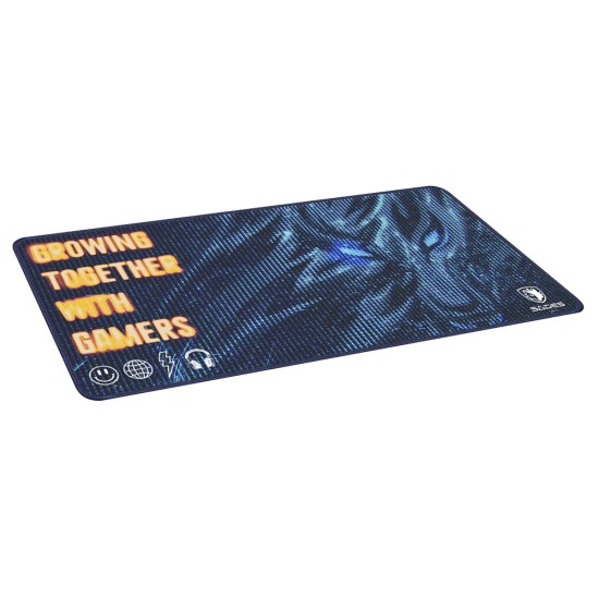 SADES GALE SA-P10 EXTENDED ANTI FRAY LOCK STITCH EDGES 90X44 CM SPILL-PROOF MICROWEAVE CLOTH RUBBER BASE GAMING MOUSEPAD - XXL