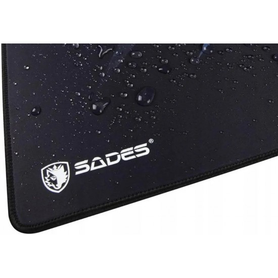 SADES HAILSTORM SA-P10 WATERPROOF CLOTH GAMING MOUSE PAD 45*40CM - BLACK/LARGE