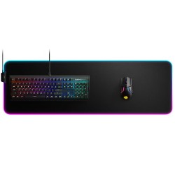 STEELSERIES QCK PRISM MICRO-WOVEN CLOTH OPTIMIZED DPI TRACKING MOVEMENTS RGB DYNAMIC LIGHTING NON-SLIP GAMING MOUSE PAD - XL