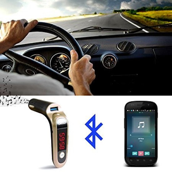 DITTO BLUETOOTH CAR MP3 AND CHARGER 2.4A - AUX AUDIO