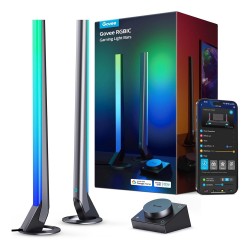 GOVEE H6047 RGBIC WITH SMART CONTROLLER WIFI LED LIGHTS WITH MUSIC SYNC 60 PLUS SCENE MODES VOICE CONTROL WORKS WITH ALEXA AND GOOGLE ASSISTANT GAMING LIGHT BARS