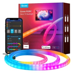 GOVEE SMART WIFI RGBIC LED NEON TV BACKLIGHT WITH MUSIC SYNC AND 64 SCENES MODE - 48-55 INCH