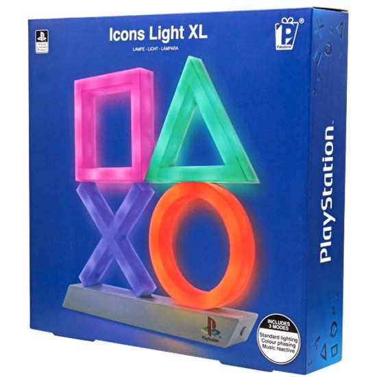 PLAYSTATION ICON LIGHT XL BL002 3 MODES : STANDARD / COLOR PHASING / MUSIC REACTIVE