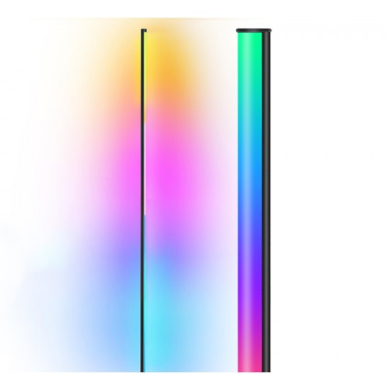 LED WALL CORNER ATMOSPHERE LAMP COLORFUL LIGHT 155CM FOR HOME DECORATION - BLACK