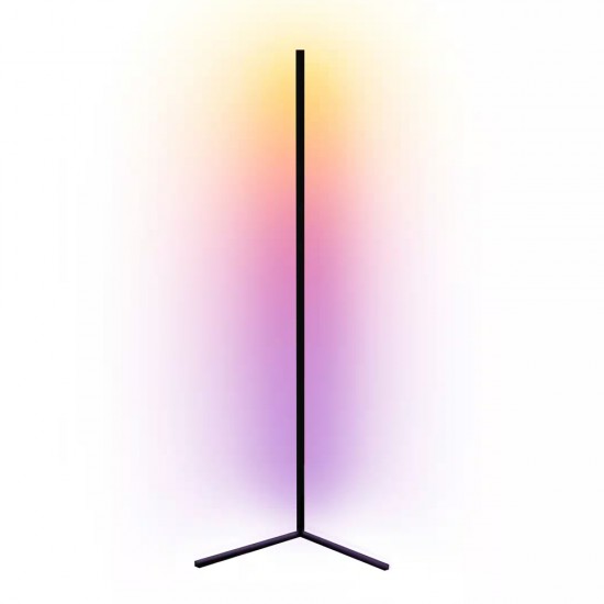 LED WALL CORNER ATMOSPHERE LAMP COLORFUL LIGHT 155CM FOR HOME DECORATION - BLACK