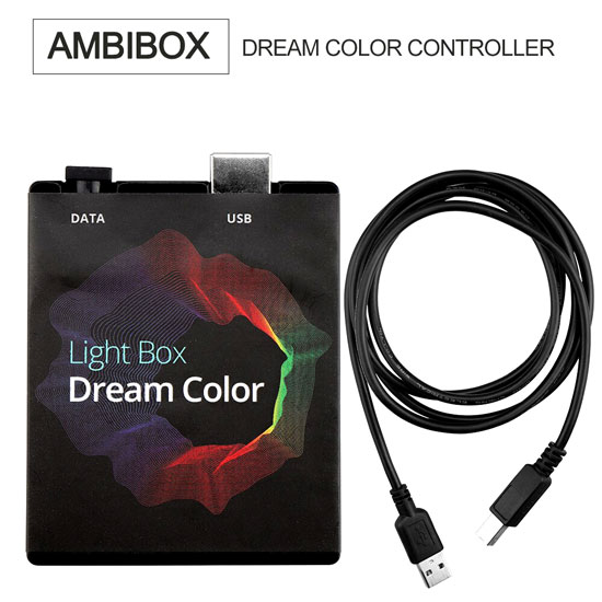 AMBIENT LIGHTING LED RGB STRIP KIT WITH AMBIBOX CONTROL - 5M