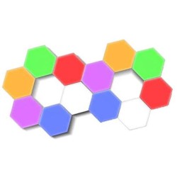 DIY MAGNETIC TOUCH LED 10PCS MODULAR - COLOR CHANGING