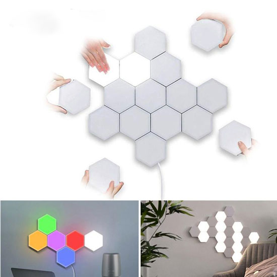 DIY MAGNETIC TOUCH LED 10PCS MODULAR - COLOR CHANGING