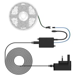 PORODO BLUE SOUND REACTIVE RGB STRIP LIGHT WITH 44 KEY REMOTE - 5 METERS