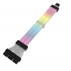 TORTOX PSU 12+4 PCI-E 5.0 12VHPWR PIN TO 8*3 PCI-E PIN ARGB EXTENSION CABLES - WHITE