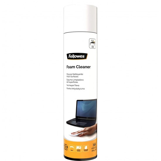 FELLOWES MOUSE NETTOYANTE ANTI-STATIC MULTI-SURFACES FOAM CLEANER 400ML