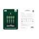 GREEN LION RECHARGEABLE BATTERY AA 1800MAH 1.6V ALKALINE BATTERY 4PCS - GREEN